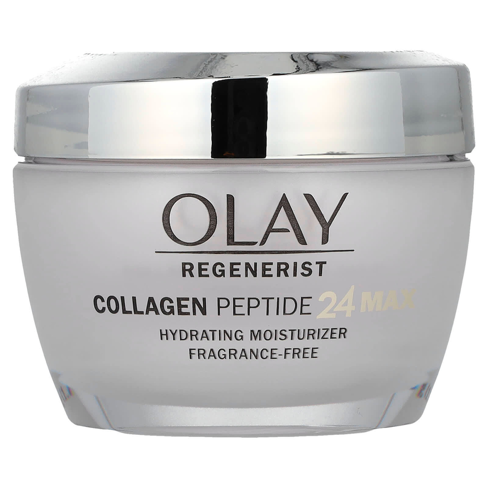 Olay, Regenerist, увлажняющее увлажняющее средство с пептидами коллагена 24, без отдушек, 48 г (1,7 унции)