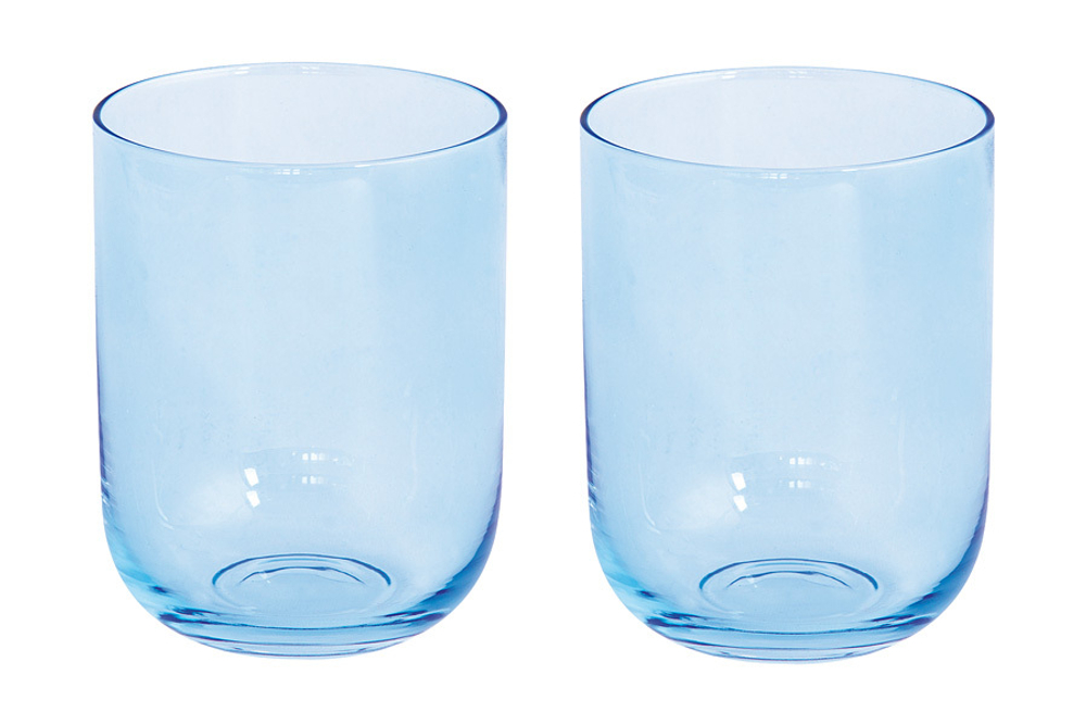 Набор стаканов для воды 2шт 390мл Easy Life Rainbow голубой