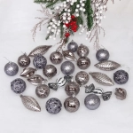 Набор украшений «Зимний вечер» (28 предметов),графит