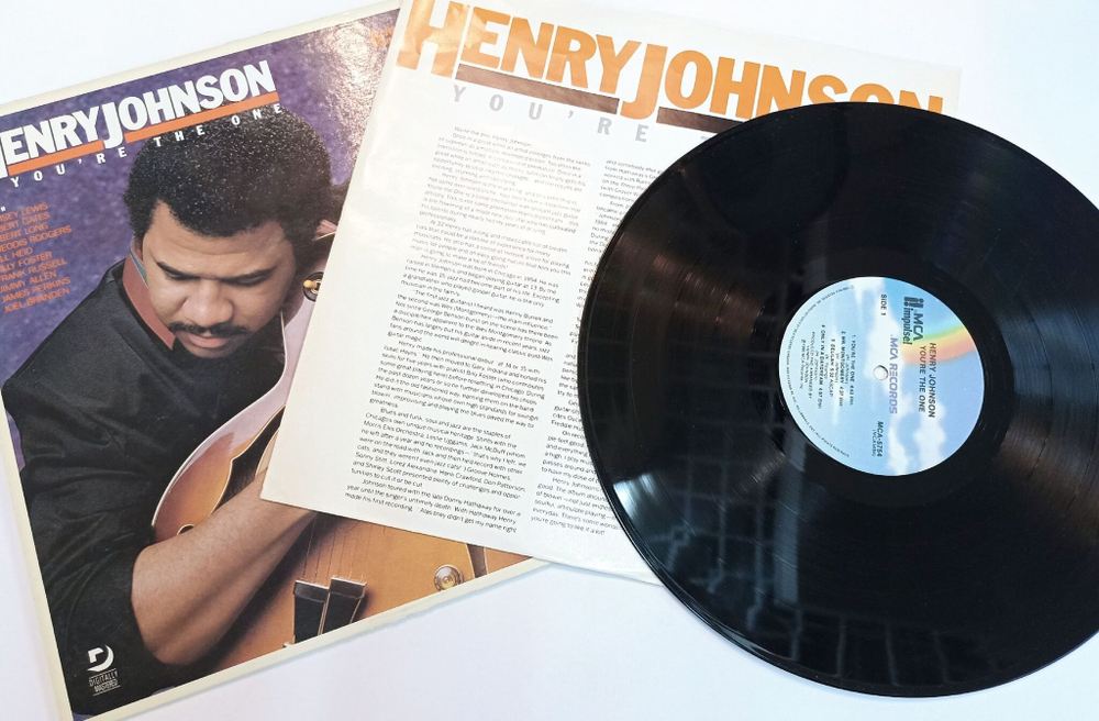 Винтажная виниловая пластинка LP Henry Johnson Youre The One (USA 1986)