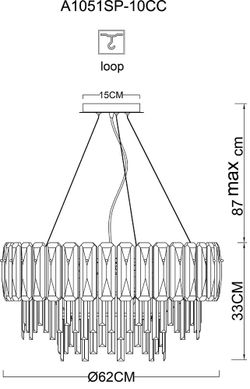 Подвесная люстра Arte Lamp