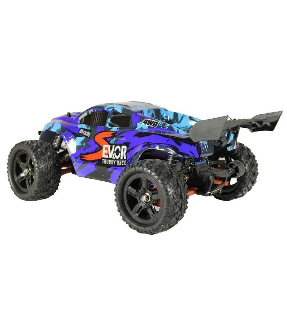 Радиоуправляемая трагги Remo Hobby S EVO-R Brushless UPGRADE V2.0 (синяя) 4WD 2.4G 1/16 RTR