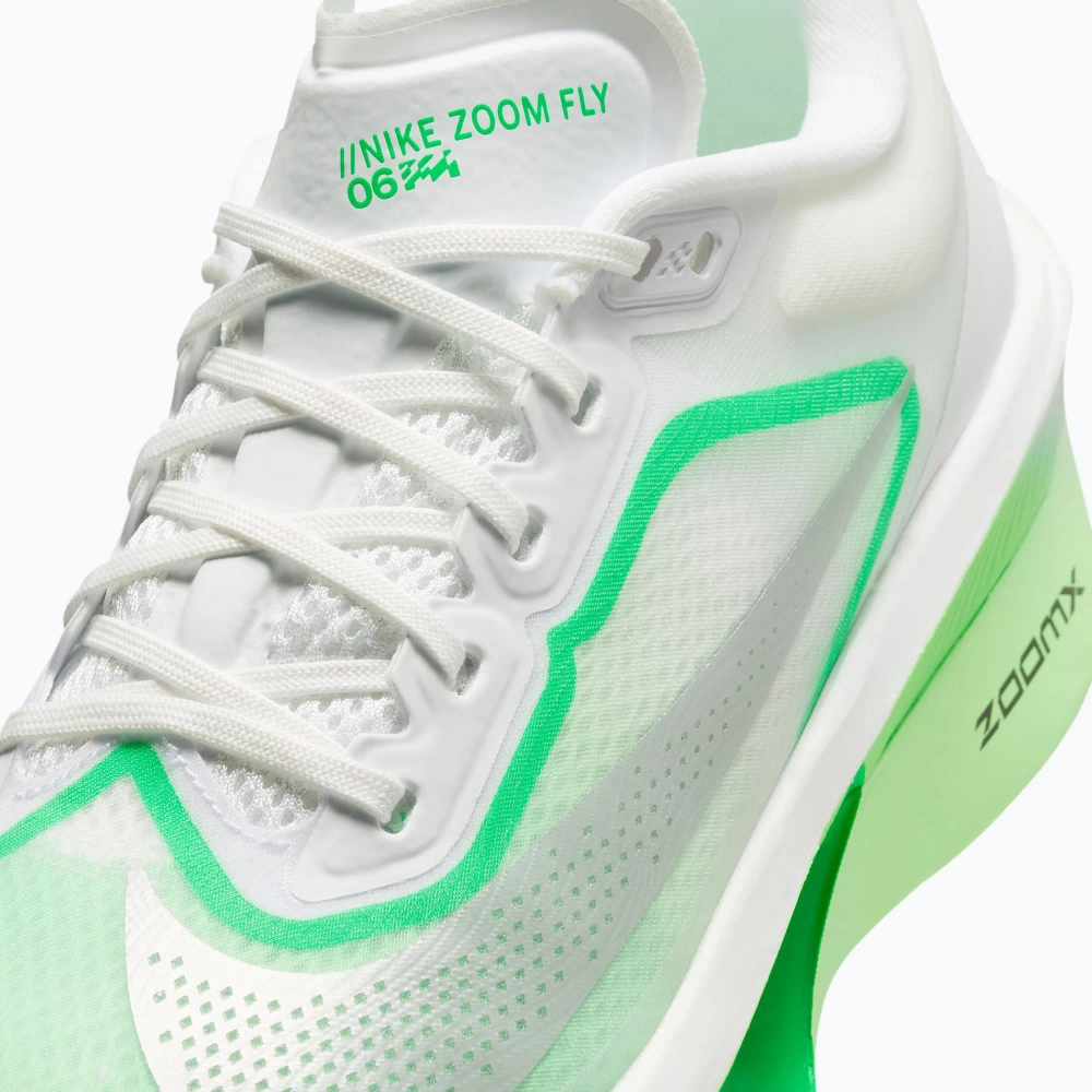 Женские Кроссовки для бега Nike Zoom Fly 6 white/illusion green/metallic silver
