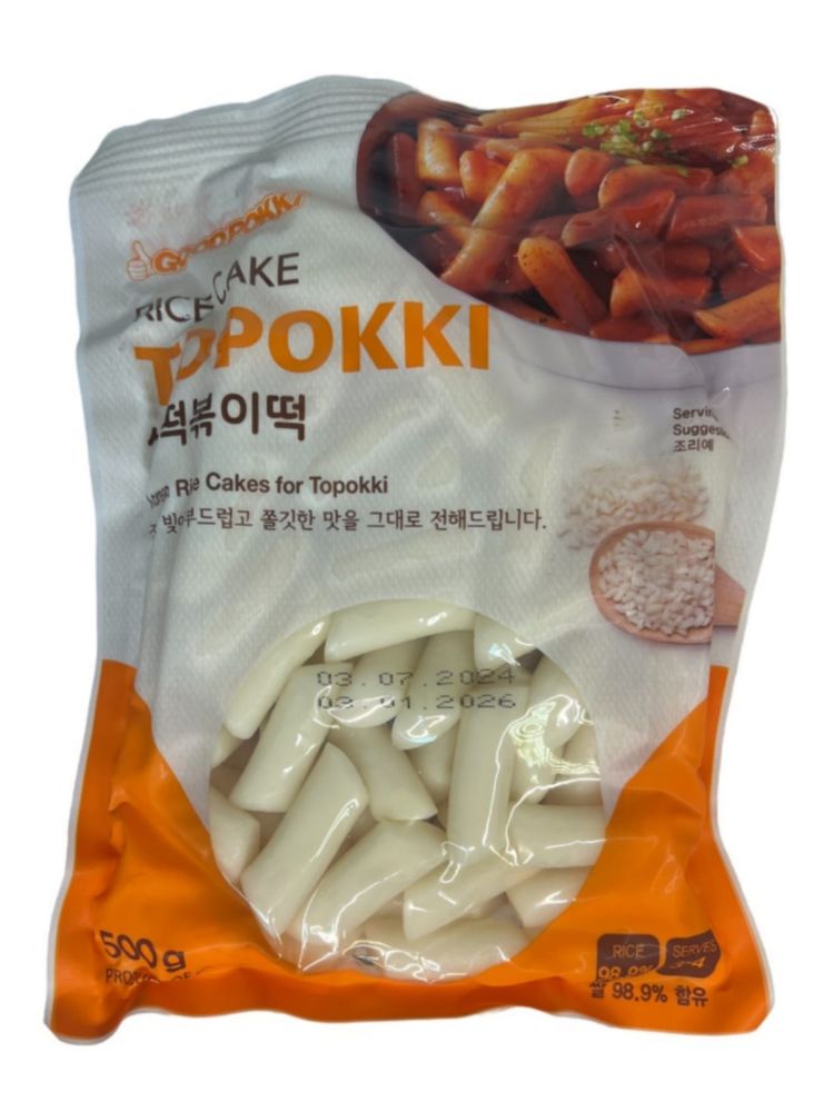 Рисовые палочки Токпокки Midori, 500 г