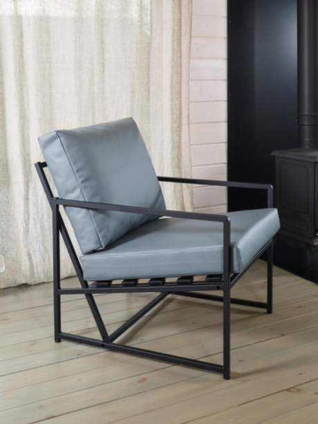 Кресло (Mateo), кожа ЭКО Grey (Серый) / 1шт.