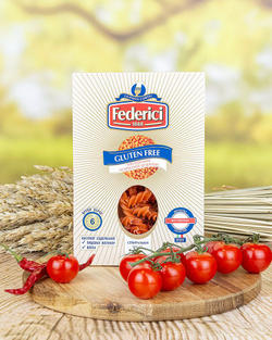 Макаронные изделия Federici спиральки из красной чечевицы, без глютена, 250 г