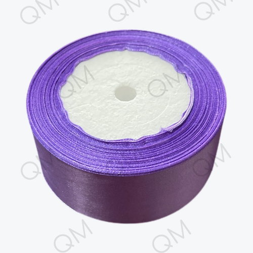 Лента атласная 4 см 25 ярдов (фиолетовая) №021
