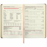 Ежедневник недатированный А5 (138х213 мм), BRAUBERG VISTA, под кожу, гибкий, 136 л., "Leopard", 112038