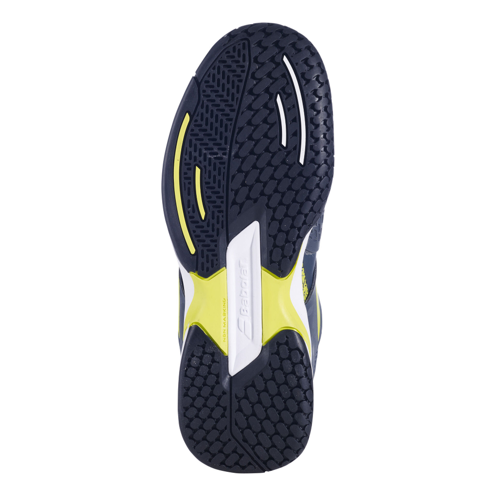 Детские теннисные кроссовки Babolat Propulse All Court Shoe Kids - Dark Blue, Neon Green