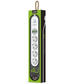 Фильтр сетевой LDNIO SE4432 (4роз./USB/2.0М.) Евровилка