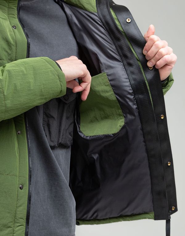 Куртка We Don’t Care Short Puffer Jacket Olive - фото 11