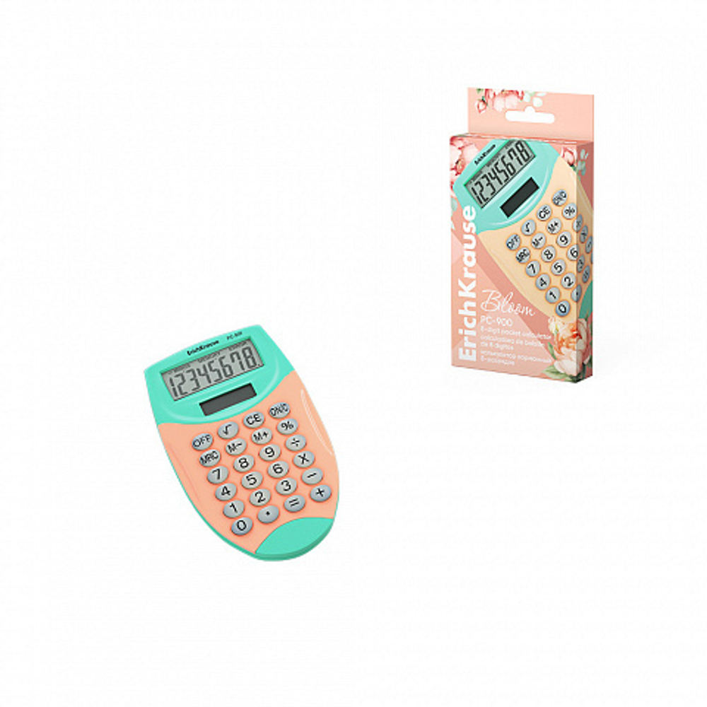 Калькулятор   8 разр. ЕК  карманный, ассорти PC-900 Pastel Bloom