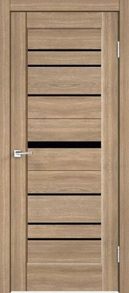 Межкомнатная дверь Velldoris Premier 20 PO Лакобель черное Дуб европейский