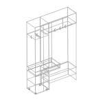 Прихожая с пеналом и антресолью "ЕВА" (Правая/Левая)