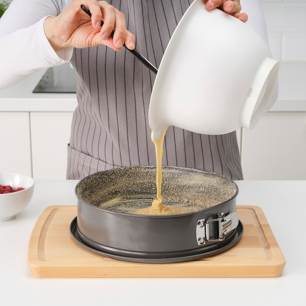 Форма для выпечки IKEA HEMMABAK (ХЕММАБАК), Серый, Сталь, Антипригарное покрытие, Круглая, 27 см