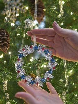 Набор елочных украшений Christmas diamonds из коллекции New Year Essential, 4 шт.