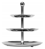 Этажерка 3-х ярусная d=16/22/27 см. h=30 см. нерж. MGsteel /1/6/