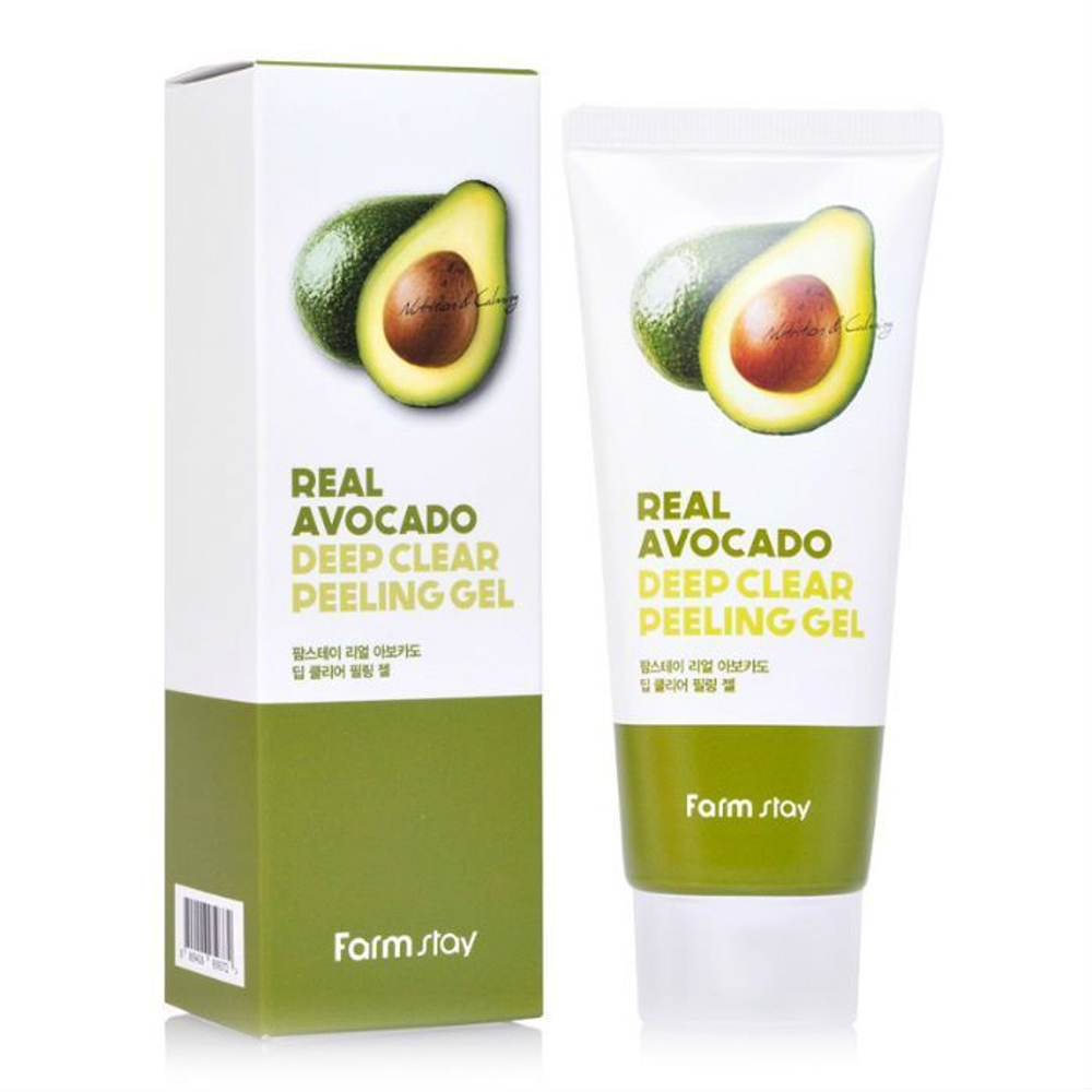 FarmStay Гель отшелушивающий с экстрактом авокадо - Real avocado deep clear peeling gel, 100мл
