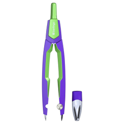 Готовальня Berlingo "Envy", 2 предмета, циркуль 135мм, пластиковый футляр, салатовый