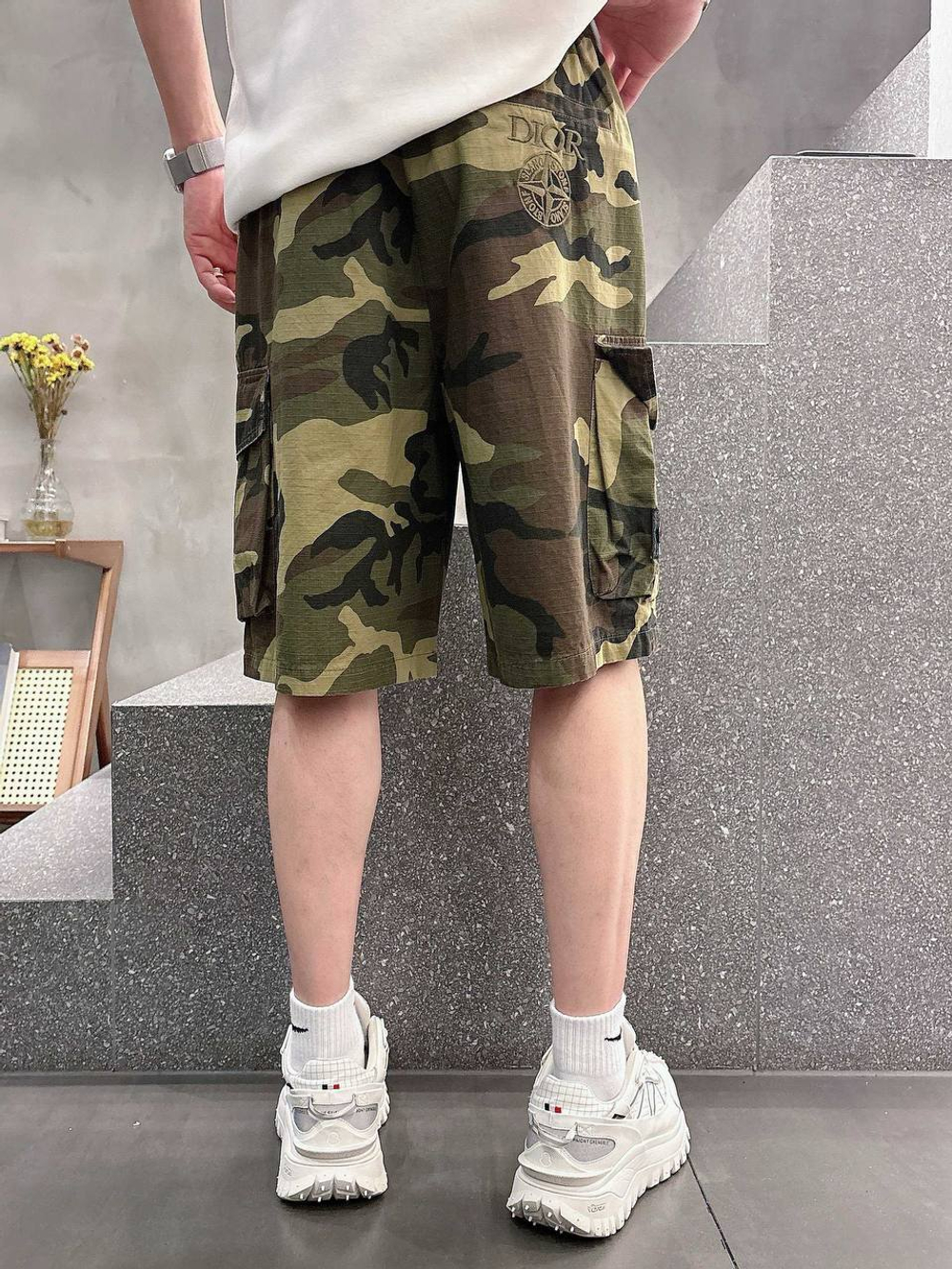 Шорты Stone Island & Dior