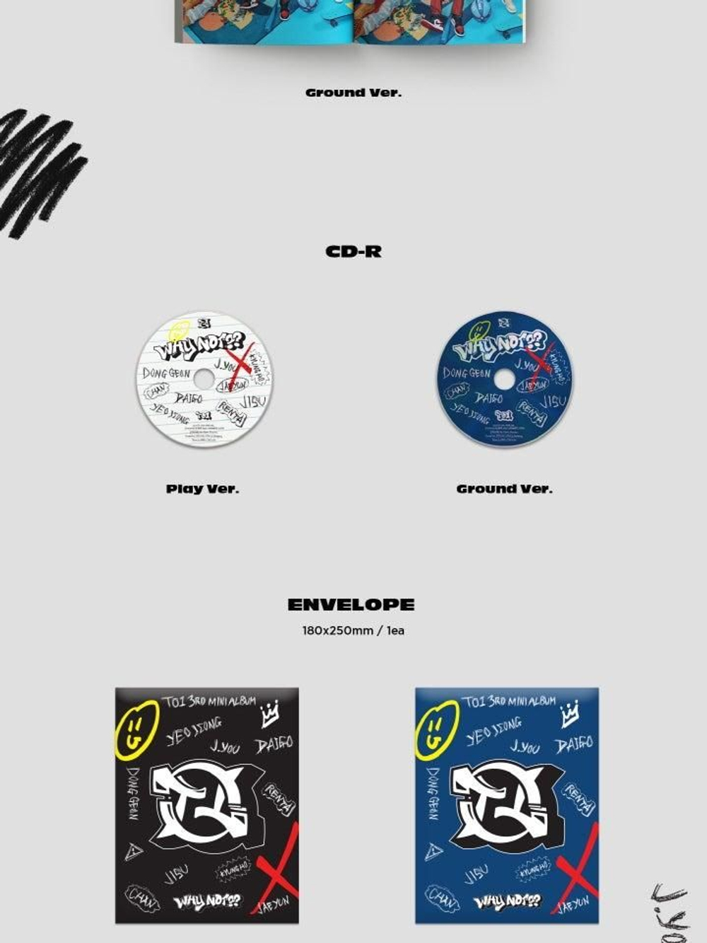 Альбом TO1 - WHY NOT?? 3rd Mini Album 2 Version SET