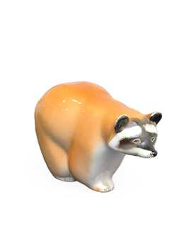 Фарфоровая статуэтка "Енот" ЛФЗ, СССР, 1970-1991 гг.