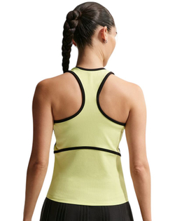 Топ теннисный Nike Court Advantage Tank - light lemon twist/black