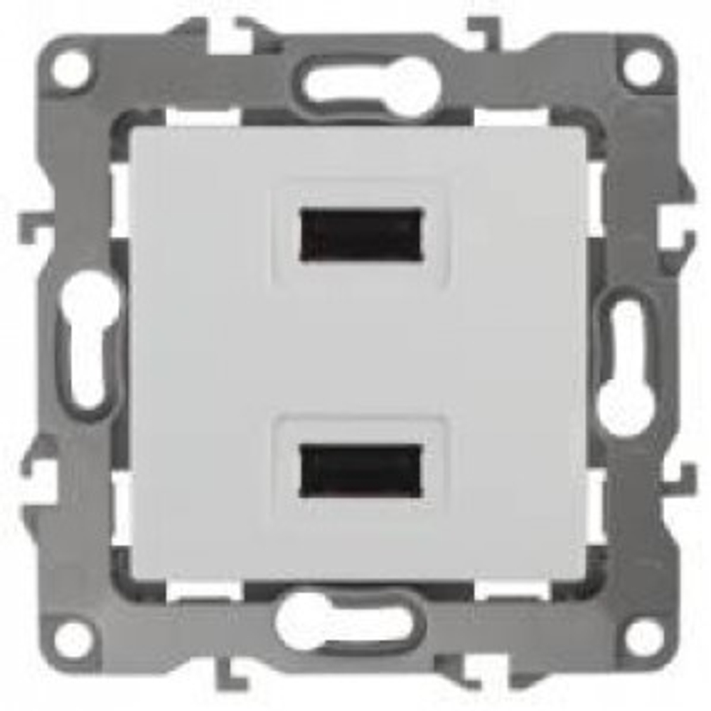 12-4110-01 ЭРА УСТРОЙСТВО ЗАРЯДНОЕ USB, 230В/5В-2100МА, БЕЛЫЙ (упак 6шт) арт:Б0027491