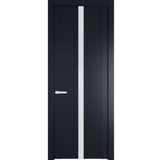 Межкомнатная дверь эмаль Profil Doors 1.8P нэви блу стекло белый лак