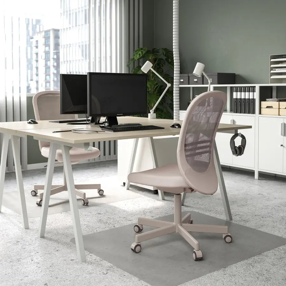 Письменный стол  - IKEA TROTTEN  /ТРОТТЕН ИКЕА, 160х75 см, бежевый