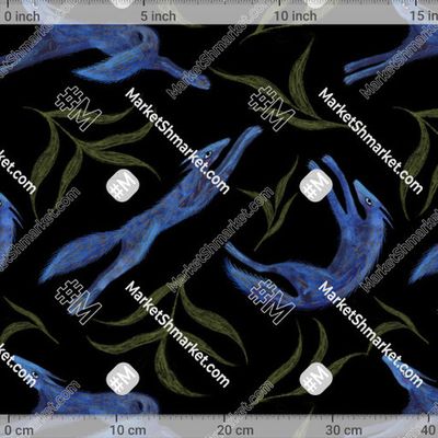 Синие волки на черном by Люблю Коз 300 DPI