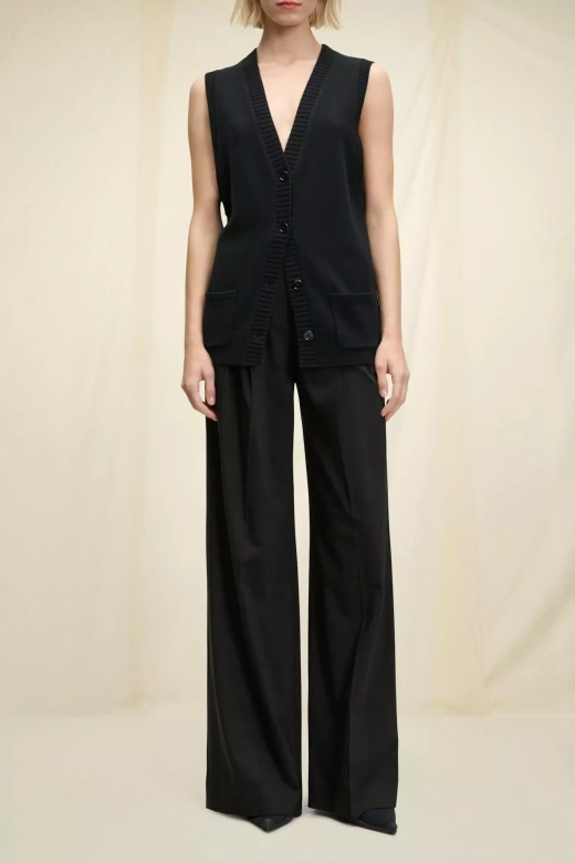 Жилет из шерсти и кашемира (белый)