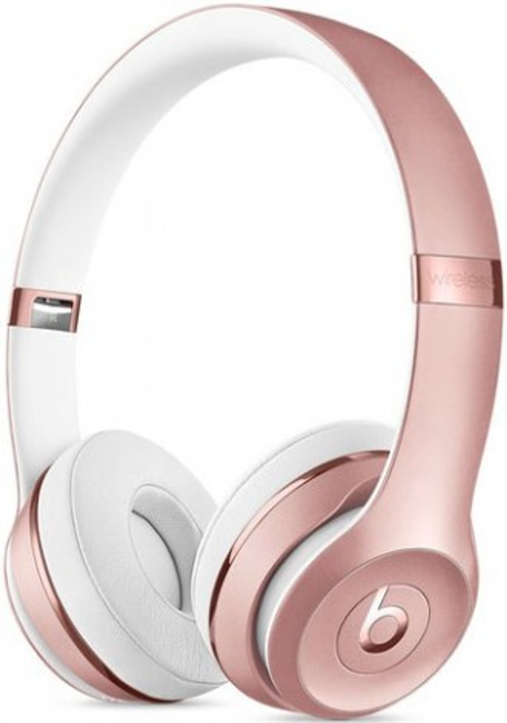 Гарнитура накладные Beats Solo3 1.36м розовое золото/белый беспроводные bluetooth (MNET2ZE/A)