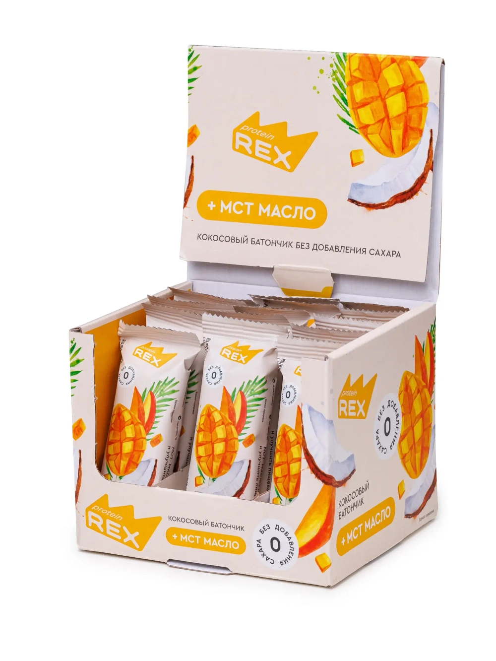 Батончик кокосовый глазированный 40 гр (ProteinRex)
