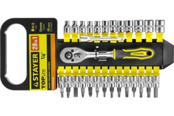 Набор STAYER STANDARD 1/4", 28 предметов 27754-H28