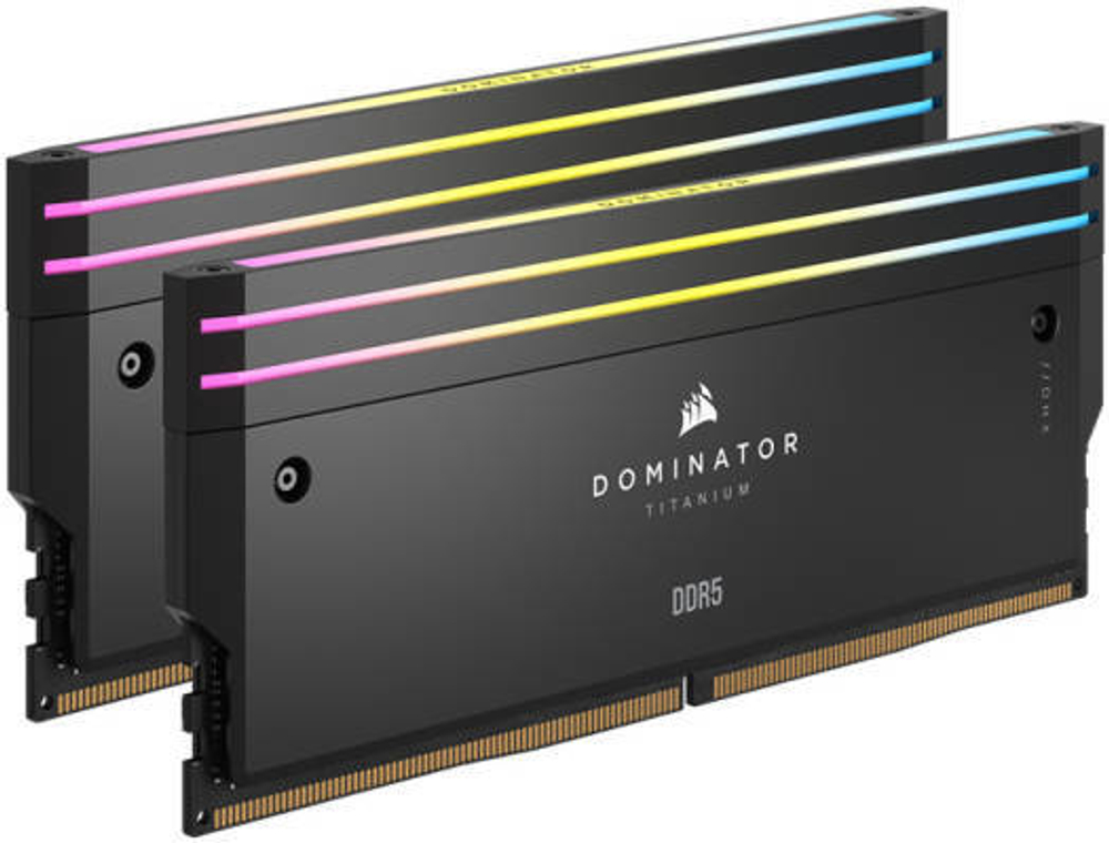 Оперативная память Corsair Dominator Titanium RGB DDR5-7000/7200 32-128 ГБ (чёрный / белый)