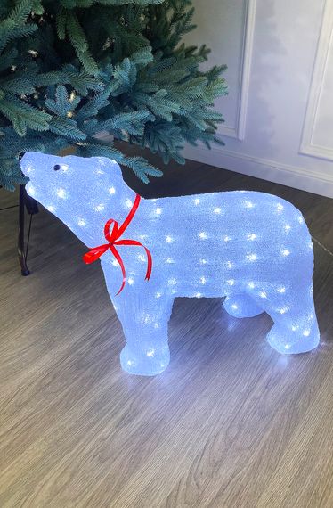 Фигура световая Белый медведь