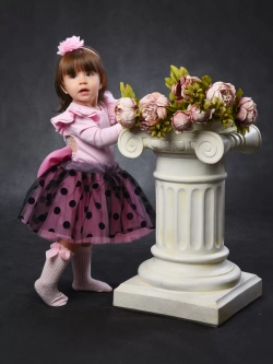 Юбка-пачка в горох