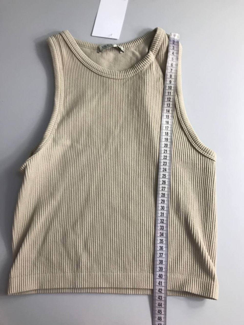 Топ Vilet в рубчик, маркировка S, визуально на 44 размер