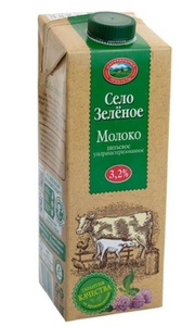 СҮТ/ МОЛОКО 3.2% 950ГР П/П СЕЛО ЗЕЛЕНОЕ