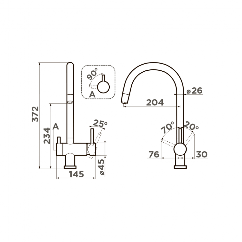 Кухонный смеситель Omoikiri Yamada-BE-P