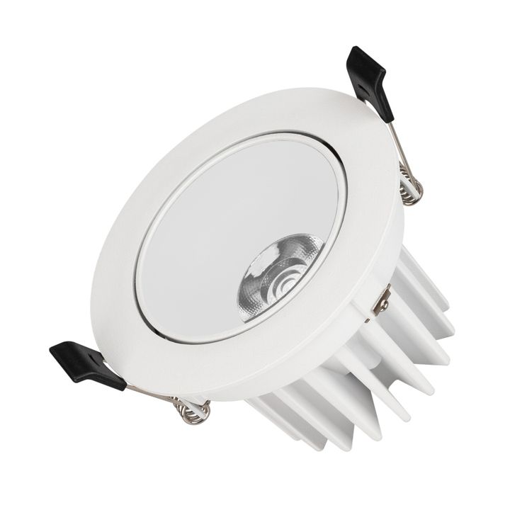 Светильник MS-FORECAST-BUILT-TURN-R102-12W Warm3000 (WH-WH, 32 deg, 230V) Arlight 037188(1)