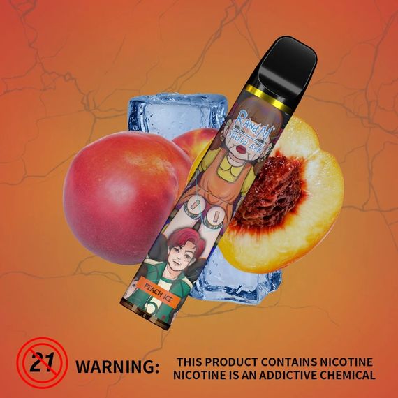 RandM SQUID BAR 2500 - Peach Ice (2% nic)