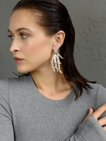 Серьги "Bunches" из жемчуга Silver