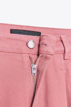 ZARA ДЖИНСЫ Z1975 СО СКЛАДКАМИ И СРЕДНЕЙ ПОСАДКОЙ, МАРСАЛА