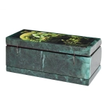 Ларец из змеевика с бархатом иллюстрацией "Хозяйка медной горы" 145*70*60мм №3