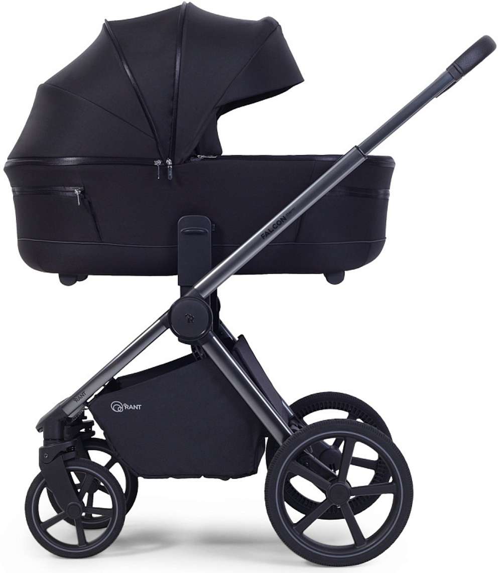Детская коляска Rant Falcon Soft Therm 3 в 1 с автокреслом Cruise Black Black