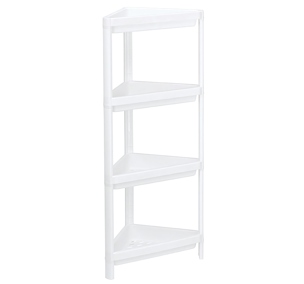 Этажерка треугольная (4 секции) 335x335x180 полки с бортиками М2707