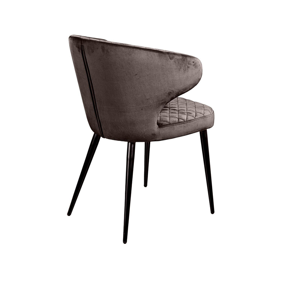 Стул Richard ромб, бархат антрацит 14