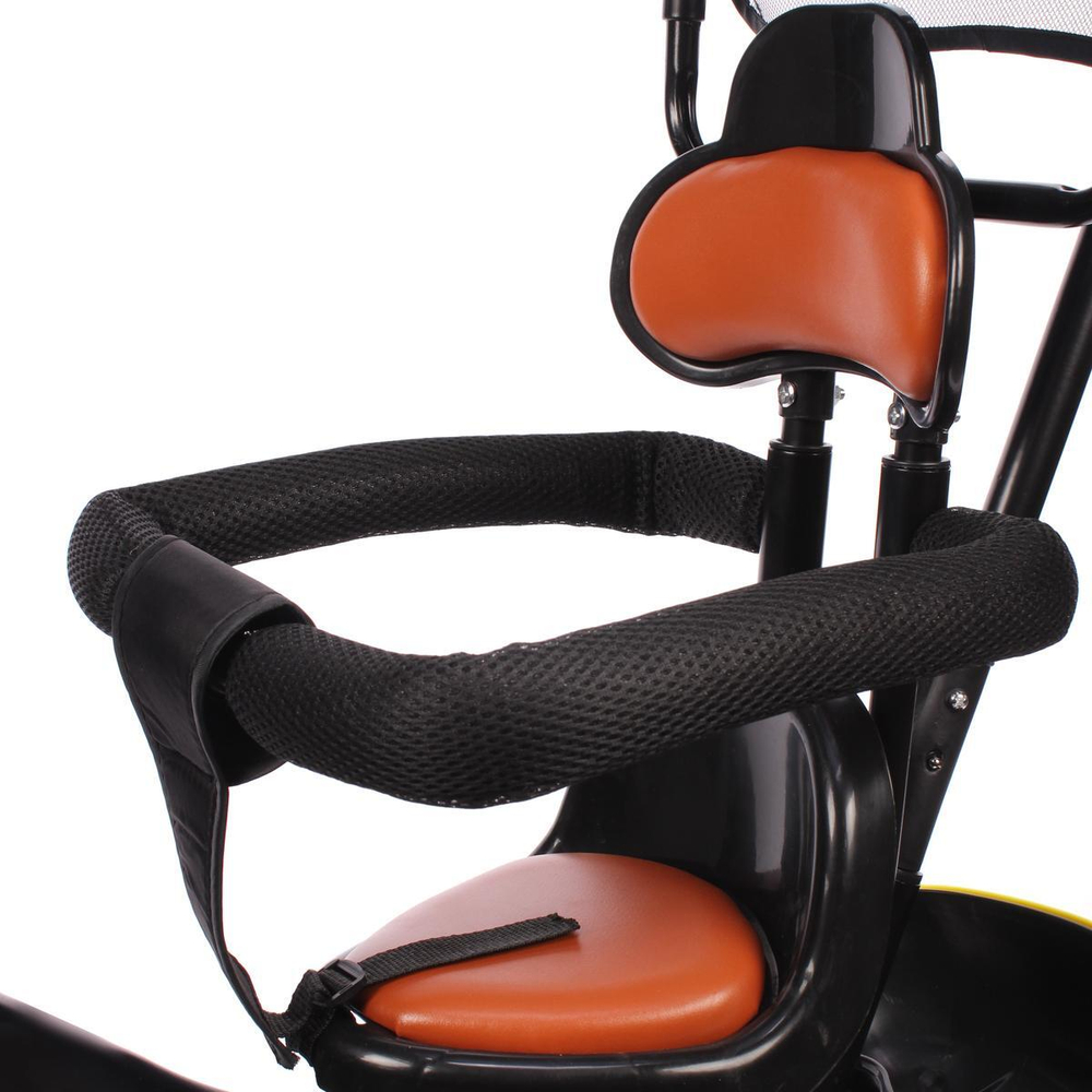 Велосипед 3-х колесный с ручкой и крышей 10*8 EVA, L05